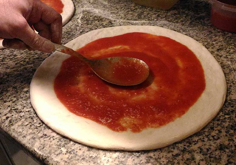 margherita in preparazione
